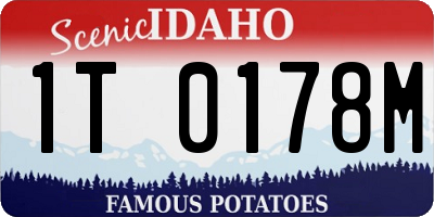 ID license plate 1T0178M