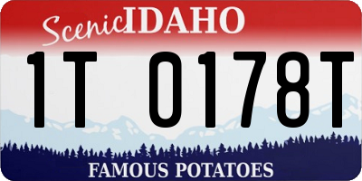 ID license plate 1T0178T