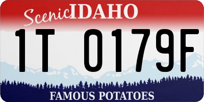 ID license plate 1T0179F