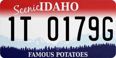ID license plate 1T0179G