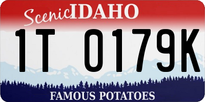 ID license plate 1T0179K