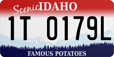 ID license plate 1T0179L