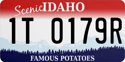 ID license plate 1T0179R