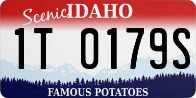 ID license plate 1T0179S