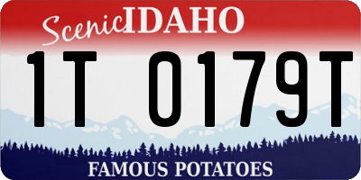 ID license plate 1T0179T