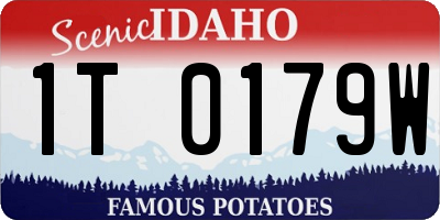 ID license plate 1T0179W