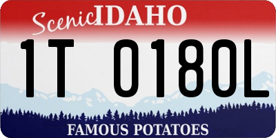 ID license plate 1T0180L