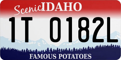 ID license plate 1T0182L