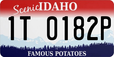 ID license plate 1T0182P