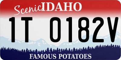 ID license plate 1T0182V