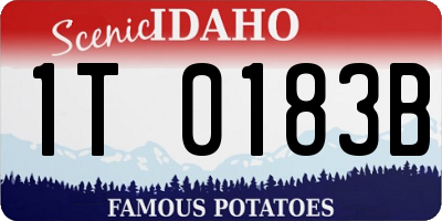 ID license plate 1T0183B