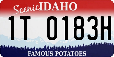 ID license plate 1T0183H