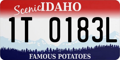 ID license plate 1T0183L