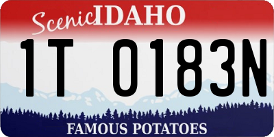 ID license plate 1T0183N