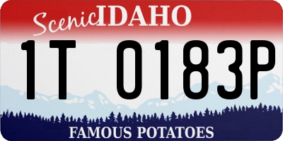 ID license plate 1T0183P