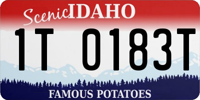 ID license plate 1T0183T