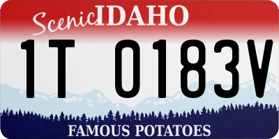 ID license plate 1T0183V