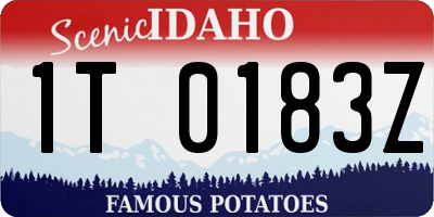 ID license plate 1T0183Z