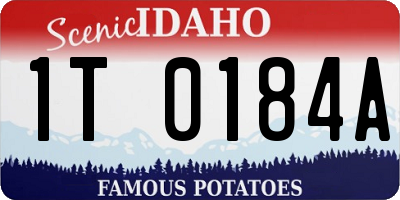 ID license plate 1T0184A