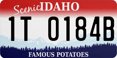ID license plate 1T0184B