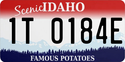 ID license plate 1T0184E