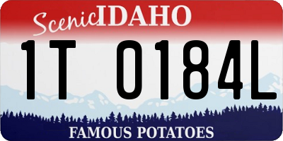 ID license plate 1T0184L