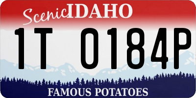 ID license plate 1T0184P