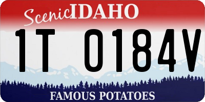 ID license plate 1T0184V