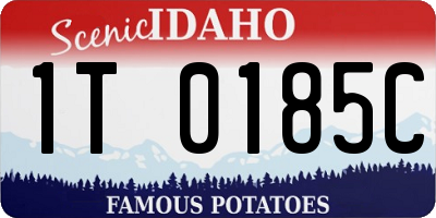 ID license plate 1T0185C