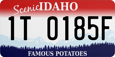 ID license plate 1T0185F