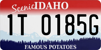 ID license plate 1T0185G
