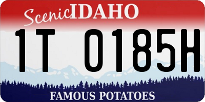 ID license plate 1T0185H