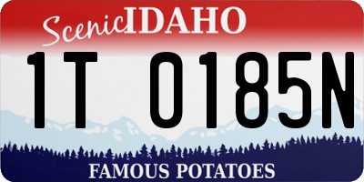 ID license plate 1T0185N