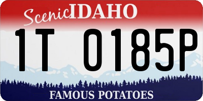 ID license plate 1T0185P