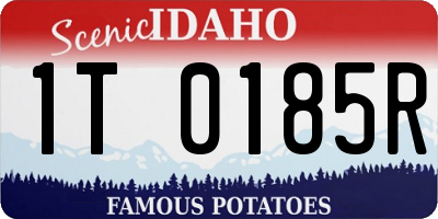 ID license plate 1T0185R