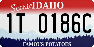 ID license plate 1T0186C