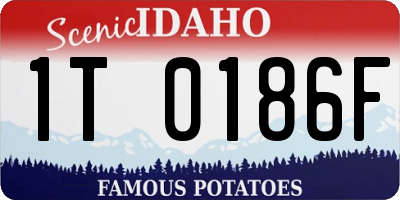 ID license plate 1T0186F