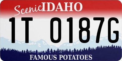 ID license plate 1T0187G