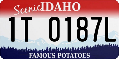 ID license plate 1T0187L