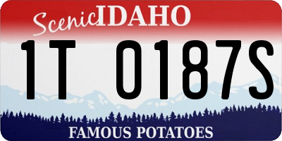ID license plate 1T0187S