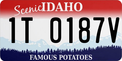ID license plate 1T0187V