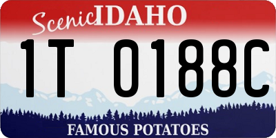 ID license plate 1T0188C