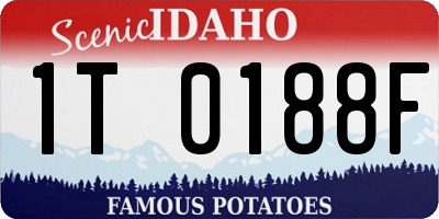 ID license plate 1T0188F