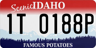 ID license plate 1T0188P