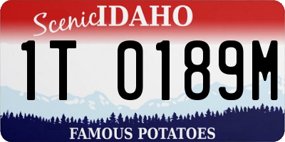 ID license plate 1T0189M