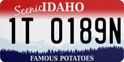 ID license plate 1T0189N