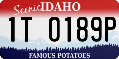 ID license plate 1T0189P