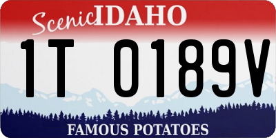 ID license plate 1T0189V
