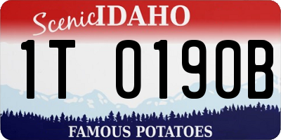 ID license plate 1T0190B