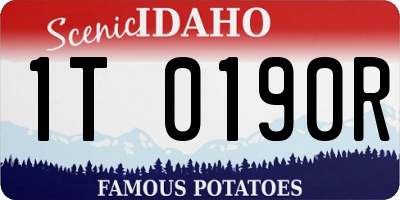 ID license plate 1T0190R